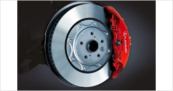 “F SPORT”オレンジブレーキキャリパー（フロント・リヤLEXUSロゴ）