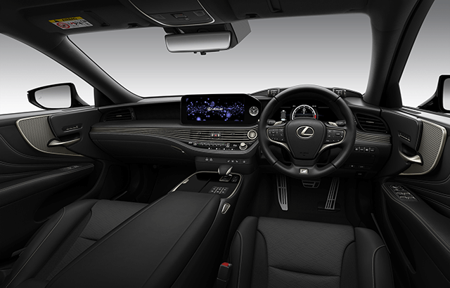 “F SPORT”本革＆ウルトラスエード(R)/ブラック＆ホワイトグレー